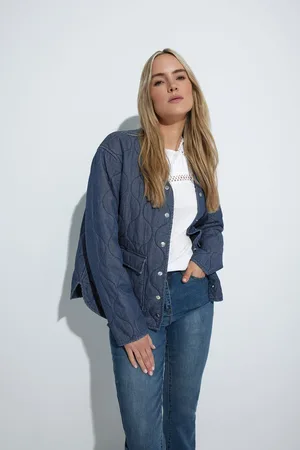 Long Tall Sally Tall Denim Quilted Jacket