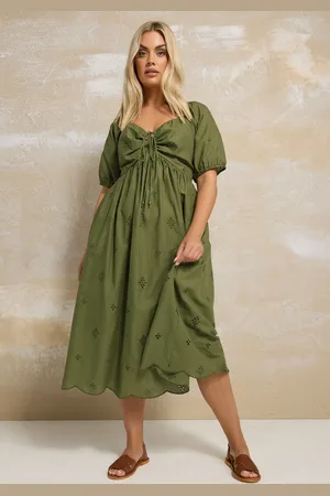 Yours Broderie Anglaise Midi Dress