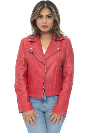 Infinity Leather Biker Jacket-Zanzibar