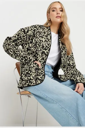 Long Tall Sally Tall Abstract Quilted Jacket