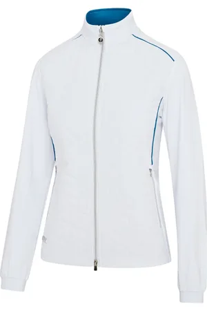 Island Green Piping Detail Padded Golf Jacket