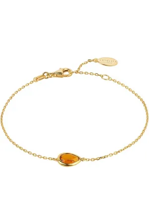 Latelita Pisa Mini Teardrop Bracelet Gold Citrine
