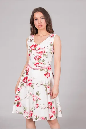 Asolo Blossom Floral Fit & Flare Dress