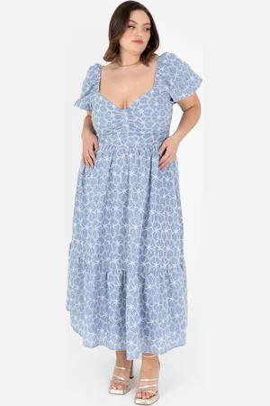 Lovedrobe Short Puff Sleeve Midi Dress