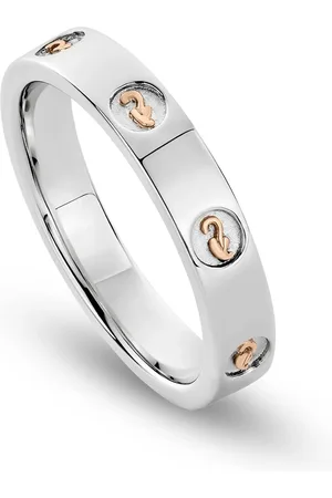 Clogau Insignia Sterling Silver Slim Band Ring