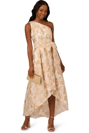 Adrianna Papell One Shoulder High Low Gown