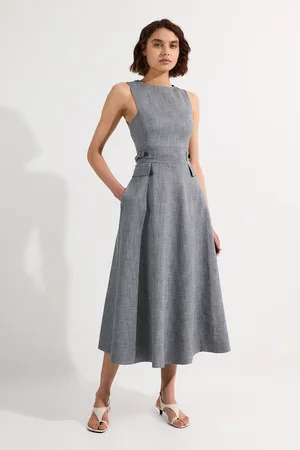 Karen Millen Tailored Marl Midi Dress