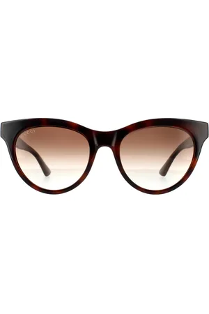Gucci Cat Eye Havana Gradient Sunglasses