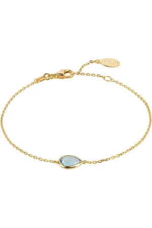 Latelita Pisa Mini Teardrop Bracelet Gold Topaz