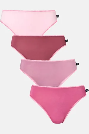 British Boxers Pack of Four "Bunch of Roses" Bamboo High Leg Knickers