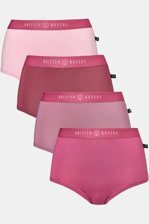 British Boxers Pack of Four "Bunch of Roses" Bamboo Hipster Boxer Briefs
