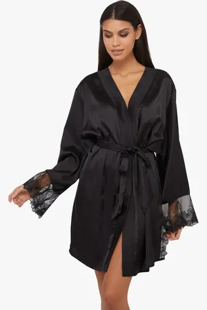 Playful Promises Eleanor Satin And Embroidery Robe