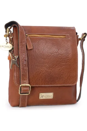 Catwalk Collection Handbags Anja Leather Crossbody Messenger Bag