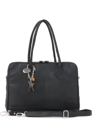 Catwalk Collection Handbags Grosvenor Large Leather Work Bag With Detachable Crossbody Strap
