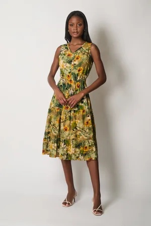 Asolo Tropical Print Dress