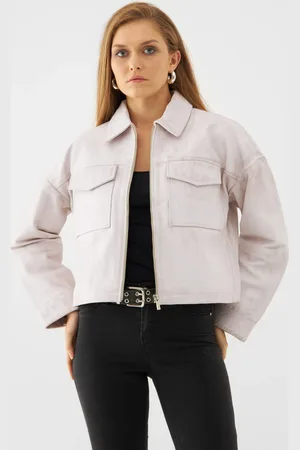 Bolongaro Real Leather Daisy Shirt Jacket