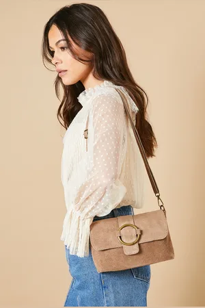 Oasis Azuriel Suede Ring Detail Crossbody Bag