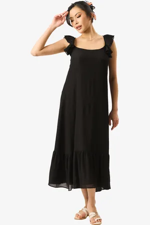 Gini London Ruffle Short Sleeve Maxi Dress