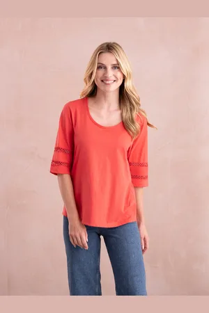 CELTIC & CO. Sleeve Detail Jersey Top