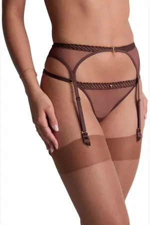 Aubade Sheer Emotion Suspender Belt