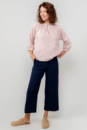 LILY & ME Isla Crop Trouser Twill Sage