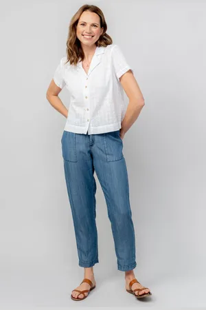 LILY & ME Brean Trouers Indigo Denim Tencel