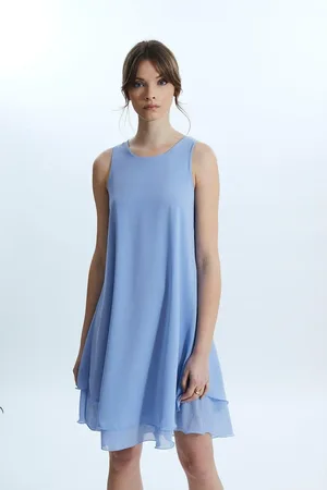 James Lakeland Sleeveless Wave Hem Dress