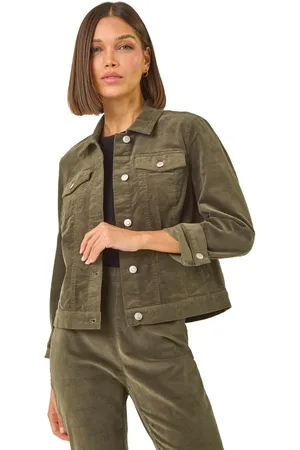 Roman Corduroy Pocket Detail Stretch Jacket