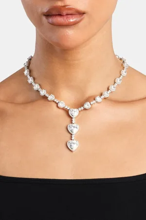 CERNUCCI Heart Drop Chain - White