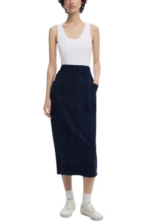 Desigual Casual Denim Midi Skirt Women - Dresses