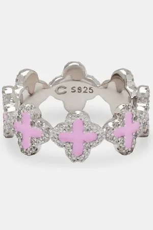 CERNUCCI Pink Connecting Motif Ring - 6mm