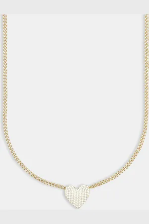 CERNUCCI Iced Heart Necklace - Gold