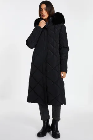 Quiz Quilted Long Parka