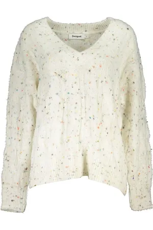 Desigual Speckled Knit VNeck Sweater Women
