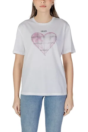 Liu Jo Short Sleeve Crew Neck TShirtHeart Print Women - Shirts