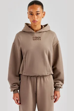 CERNUCCI Glitter Applique Boxy Hoodie