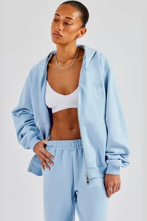 CERNUCCI Embroidered C Zip Through Hoodie