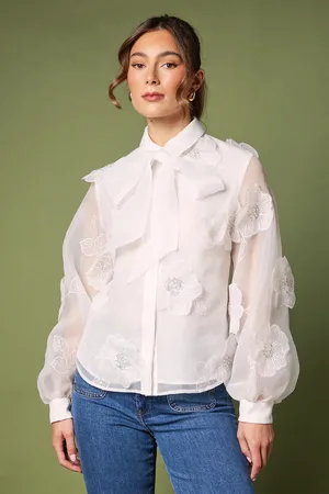 Coast 3D Flower Organza Blouse