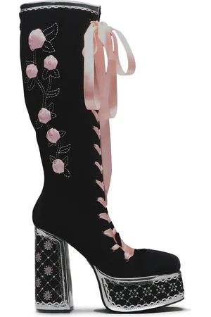 Koi Guiltless Ghost Lace Up Platform Long Boots