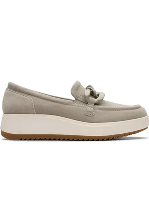 Clarks Zylah May Stone Suede Loafers