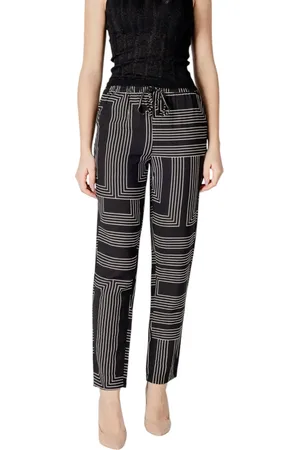JACQUELINE DE YONG Geometric Print Straight Leg Pants Women
