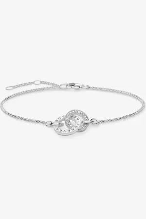 Thomas Sabo Cubic Zirconia Together Forever Bracelet A1551-051-14-L19.5V