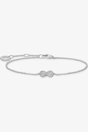 Thomas Sabo Silver Cubic Zirconia Infinity Bracelet A2003-051-14-L19V