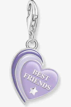 Thomas Sabo Silver Best Friends Cold Enamel Heart Charm 2046-664-13