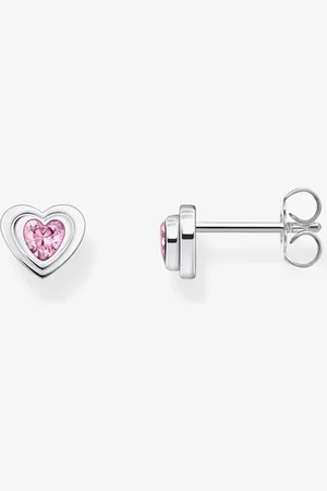 Thomas Sabo Pink Cubic Zirconia Heart Stud Earrings H2271-643-9