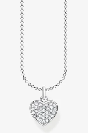 Thomas Sabo Pave Heart Necklace KE2046-051-14-L45V