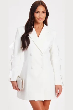 Quiz Bow Sleeve Blazer Dress