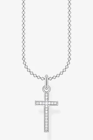 Thomas Sabo Cubic Zirconia Cross Necklace KE2043-051-14-L45V