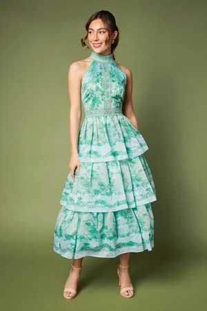 Coast Tiered Hem Halter Neck Maxi Holiday Dress