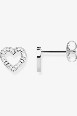 Thomas Sabo Stone Set Open Heart Stud Earrings H1945-051-14